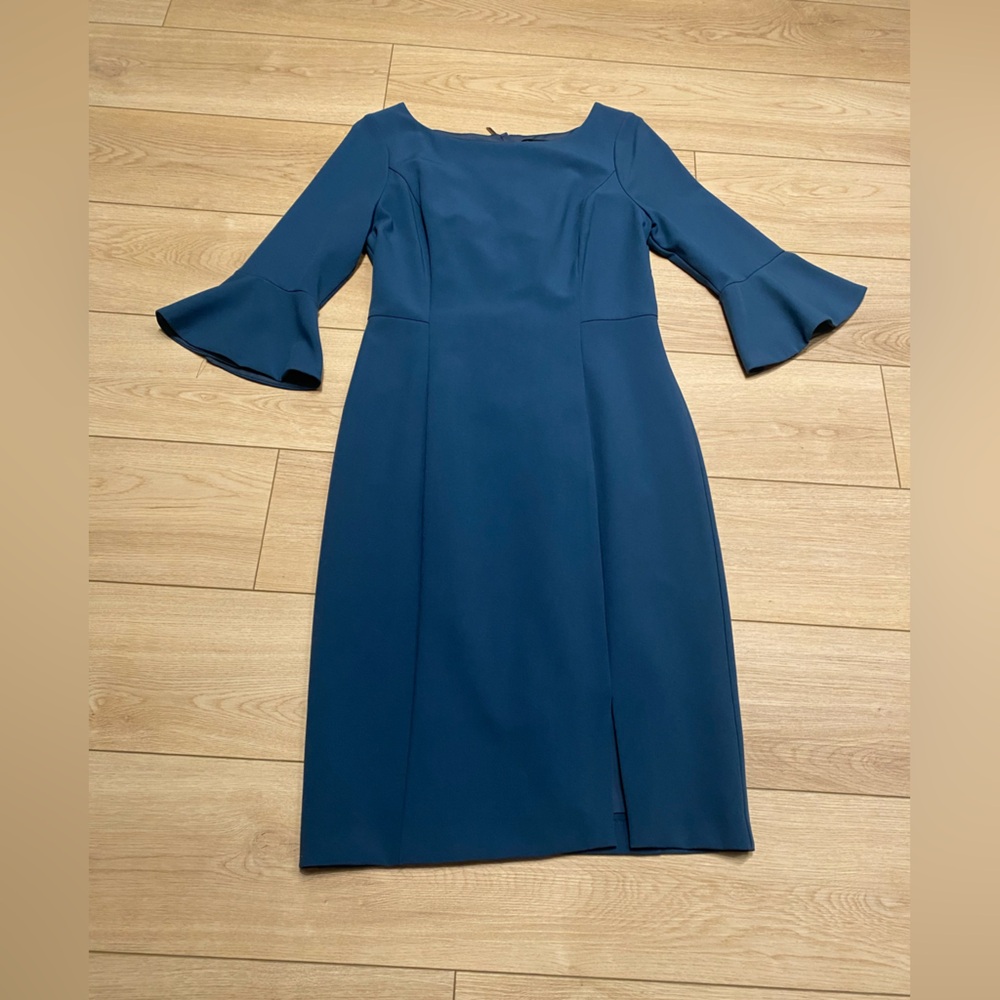 White House Black Market Teal Cocktail Dress